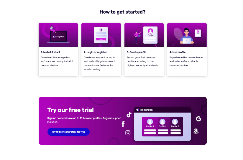 how to set up an Incogniton profile